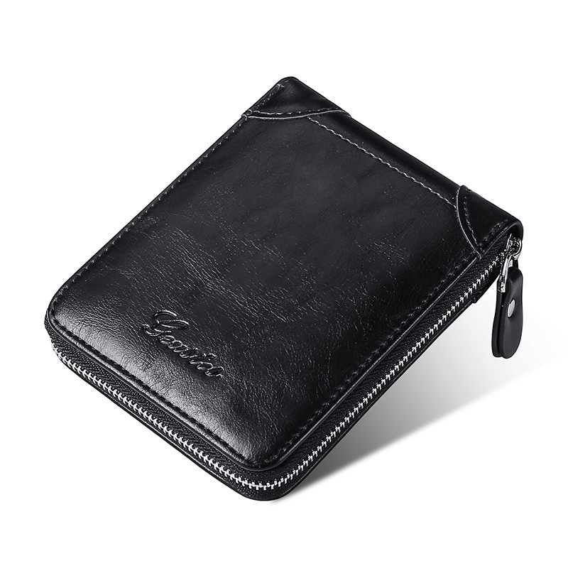 Retro monocromo de gran capacidad multi-funcional práctico titular de la tarjeta de identificación titular de la tarjeta de la cartera