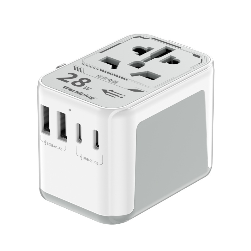 USB跨境转换插座多功能无线快充国际转换插头手机充电转换插座头