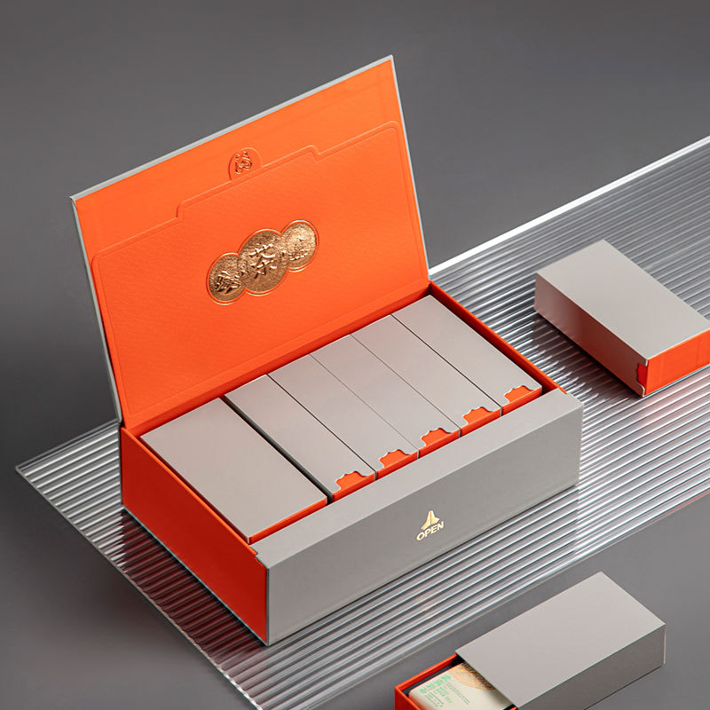 茶叶礼盒装空盒岩茶单枞肉桂大红袍3小盒一二两装6长泡红茶包装盒