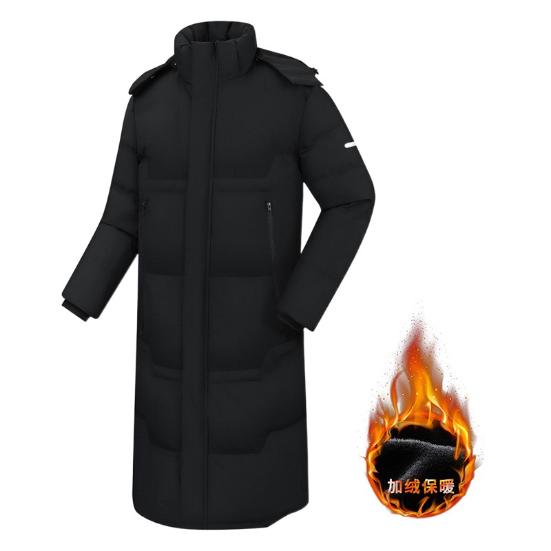 Customized Extra-Long Over-The-Knee Sports Coat, down Cotton Jacket, Parent-Child Matching Thick Cotton-Padded Jacket, Sports Academy Winter Training Coat Wholesale