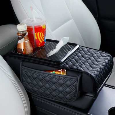 Armrest box: Multi-Functional Car Tissue Box, Water