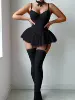 Black giraffe stockings