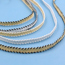 6mm金丝小香风编织蕾丝花边洛丽塔旗袍镶边装饰鞋帽包包家居辅料