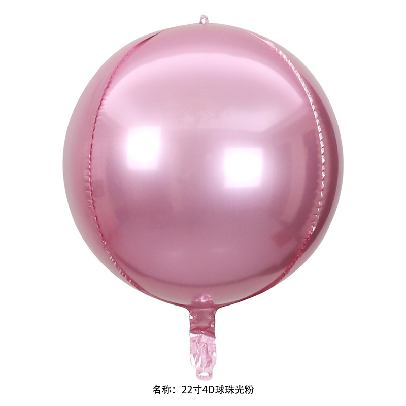 18 pulgadas 22 pulgadas 32 pulgadas 50 pulgadas 4D esfera redonda gran tamaño normal globo de película de aluminio decoración de fiesta de cumpleaños