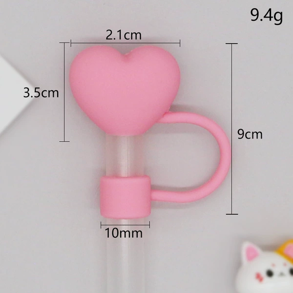 【✧◆◆✧】Solid color pink heart 10mm【✧◆◆✧】