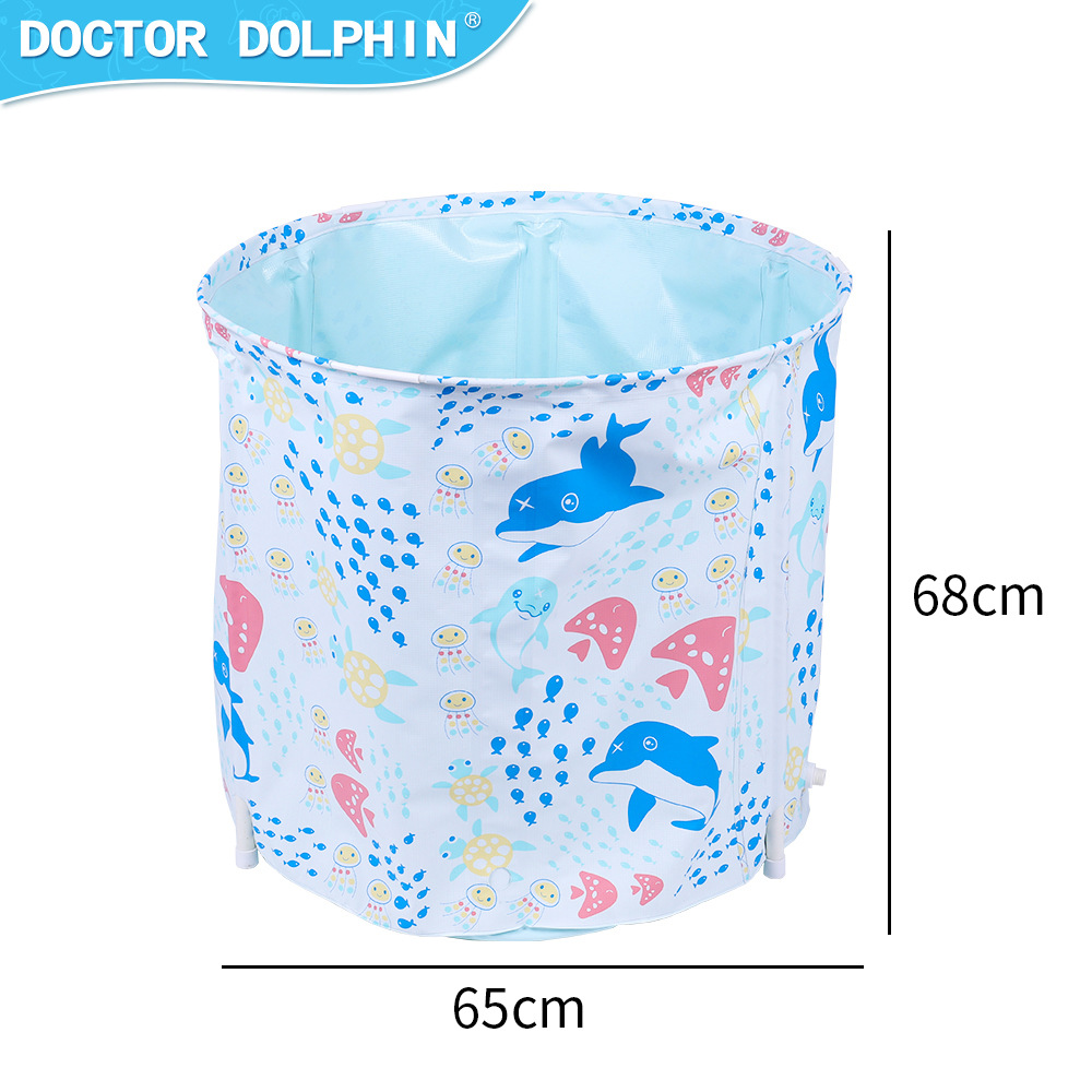 Doctor Dolphin | Bebé soporte piscina bebé natación piscina auxiliar con cuello niños soporte piscina