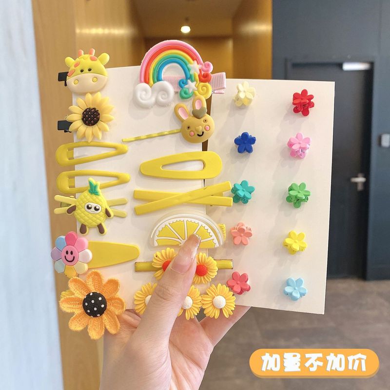 夏季儿童毛绒发卡侧边夹小香风头饰女童不伤发高级感可爱发夹|undefined