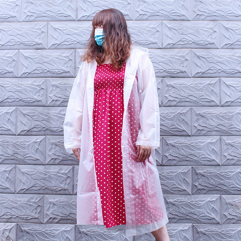 Long handheld travel raincoat, increased thickness