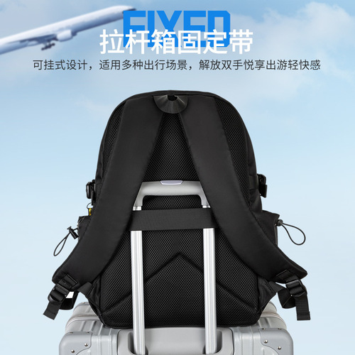 NASA co-branded astronaut backpack men's casual travel backpack junior high school high school college student school bag computer bag