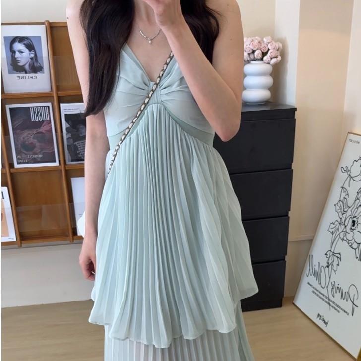 2025春夏上新仙女范法式甜辣吊带连衣裙其它私服名媛御姐风无袖|undefined