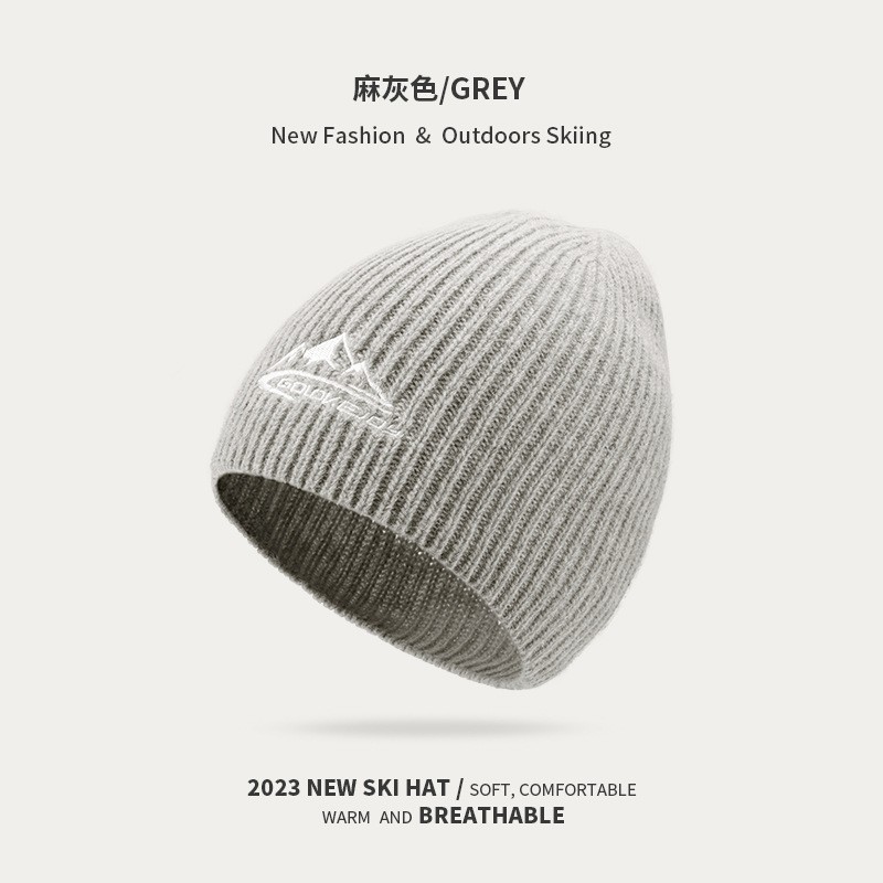 Nuevo invierno de punto esquí casquillo los hombres y las mujeres montar al aire libre a prueba viento caliente lana fría sombrero DMZ94