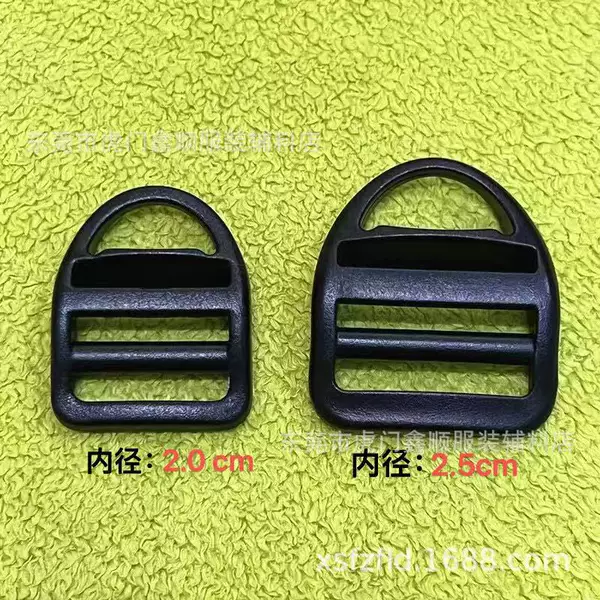 Manufacturer's In-Stock 6-Point Plastic Curved Ladder Buckle 1inch Plastic Four-Position Adjustable Buckle 2cm Webbing Backpack Buckle