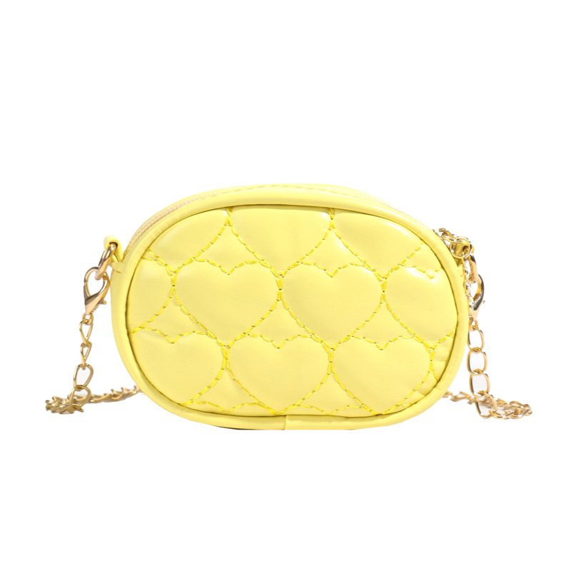 Dolce amor niña bolso de hombro bordado de moda, bolso de cadena para hombres y mujeres, bolso de cambio mini para niños