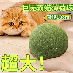 超大猫薄荷球猫玩具逗猫神器自嗨磨牙棒棒糖草球可食用猫咪用品解