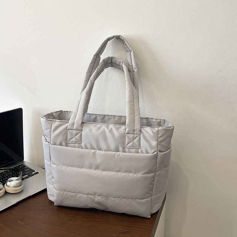 Amazon bolso de mujer de gran capacidad, ropa de algodón ligera de alta gama, chaqueta de plumón, bolso especial de yoga y fitness, bolso de viaje image 9
