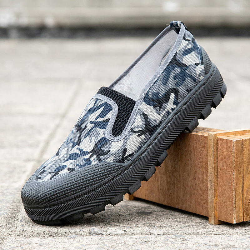 Liberation shoes one-pedal labor protection shoes men's work shoes labor shoes wear-resistant non-slip soft bottom breathable construction site work shoes batch