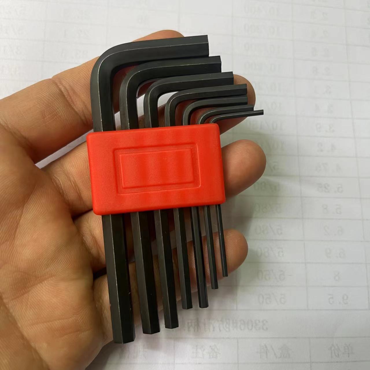 Hexagon socket wrench juego hexagon socket cabeza plana de siete piezas conjunto 1.5-6 hexagon socket fuente fabricante