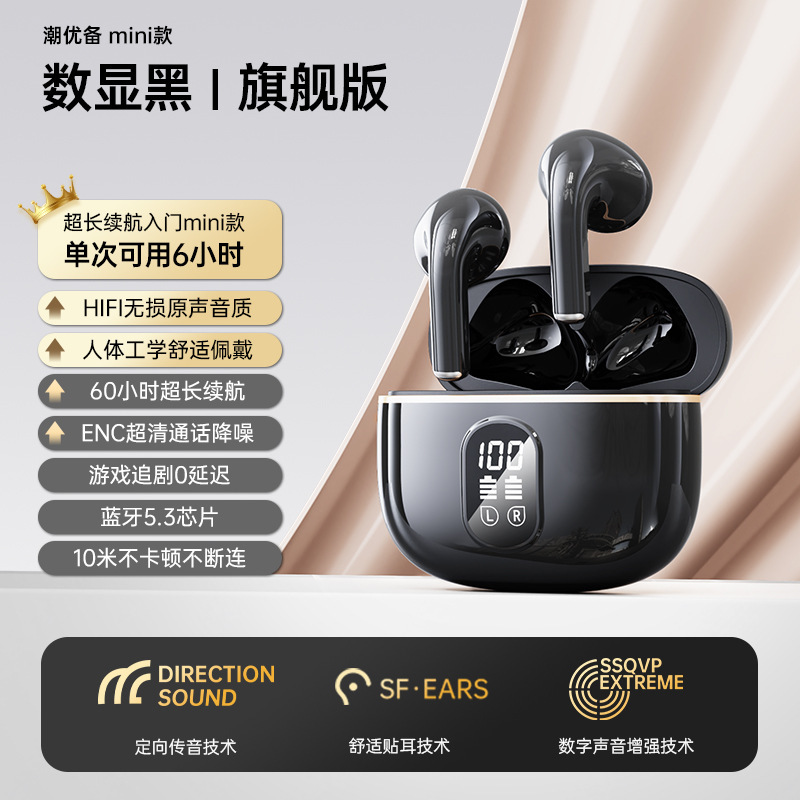 无线蓝牙耳机2025新款超长续航大电量高音质半入耳式适用苹果oppo|undefined