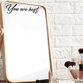 YOU ARE BEST箴言无胶静电膜跨境可移除镜子汽车窗贴贴纸 JZT1000