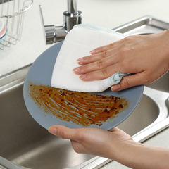 美麗雅8層洗碗巾廚房洗碗布百潔布家務清潔吸水去油抹布百貨批發