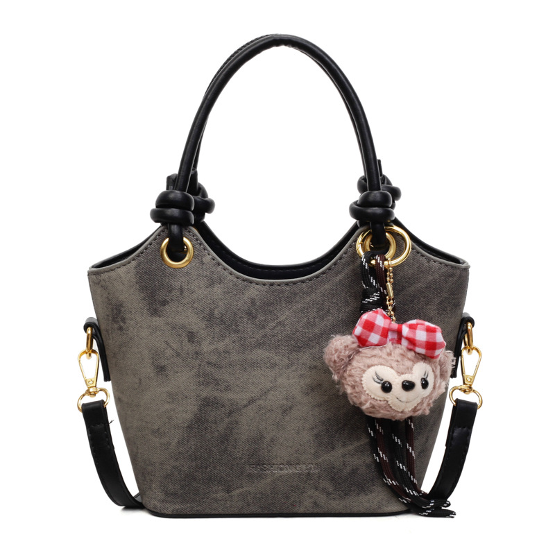 Bolsa de mano de alto nivel, bolso de cubo de moda, mujer, otoño y invierno, 2025, nuevo tipo de bolso de hombro casual, bolso de mochila universal.