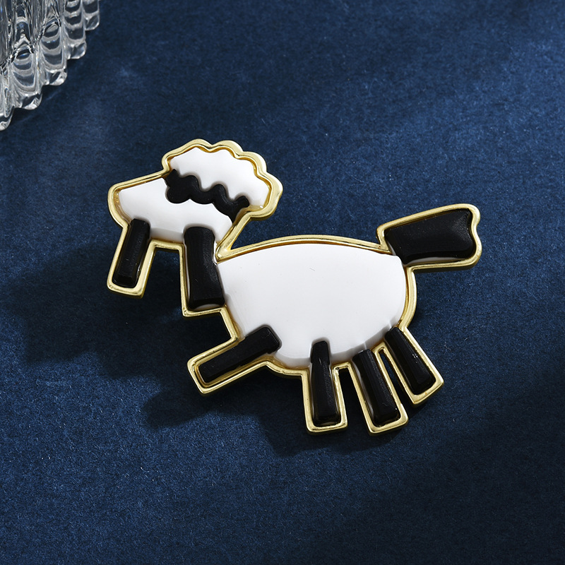 Cute Simple Style Animal Cartoon Alloy Enamel Plating Unisex Brooches display picture 6