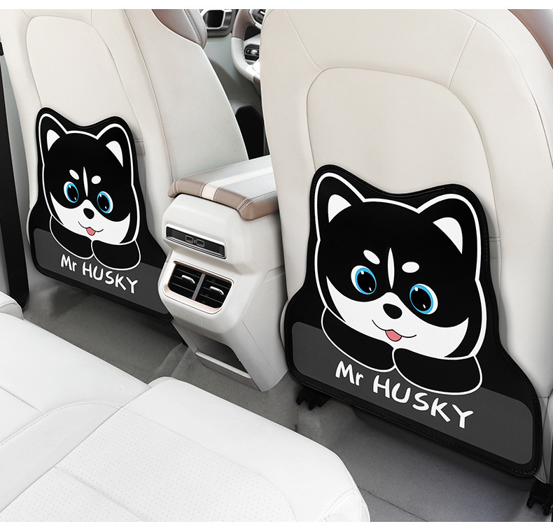 Car seat back anti-kick pad children's anti-wear car supplies universal rear cartoon car seat anti-dirty protective pad