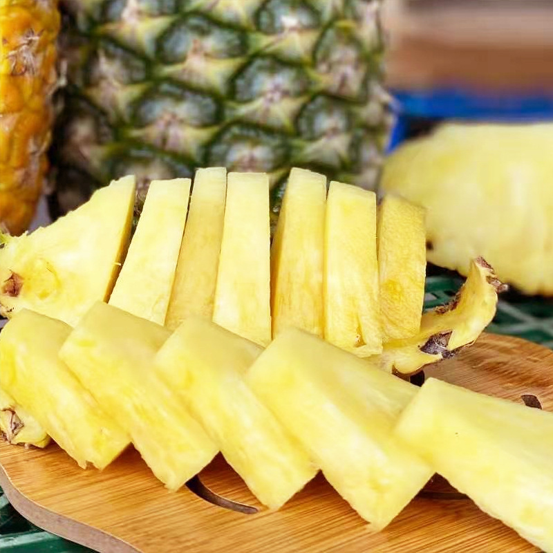 Diamond Pineapple Hainan fresh fruit Season Full container Big Shredded Golden Pineapple 10 Jin