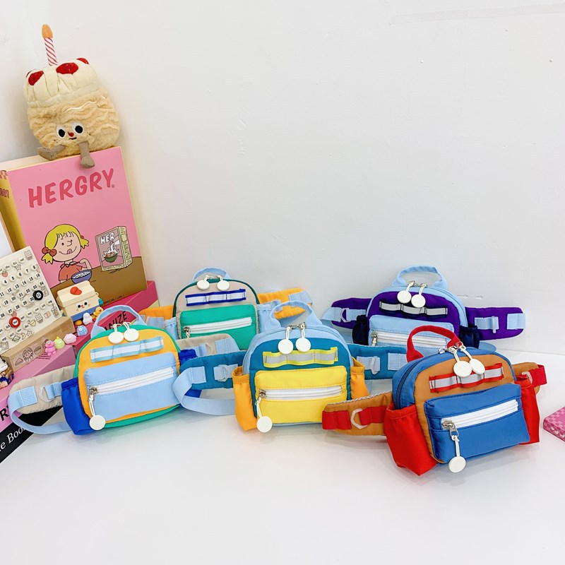 Versión coreana del bolso de pecho para niños y niñas de moda, deportes de ocio, viajes ligeros, bolso de mensajero para niños, nuevo bolsillo para niños de comercio exterior