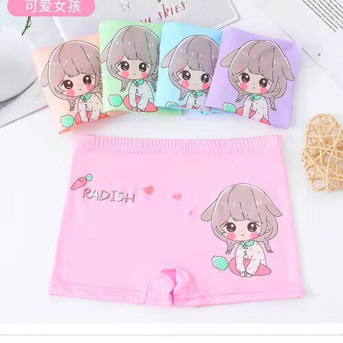 Children's underwear, female cartoon boxer briefs, girls triangle, small, middle and large children, princess boxer briefs, foreign trade wholesale