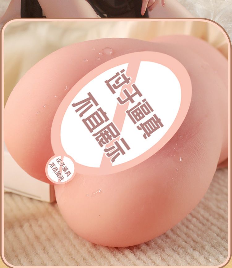 Male Masturbation Device TPE Vaginal Buttocks Half-Body Doll Manual Airplane Cup — detail image 19