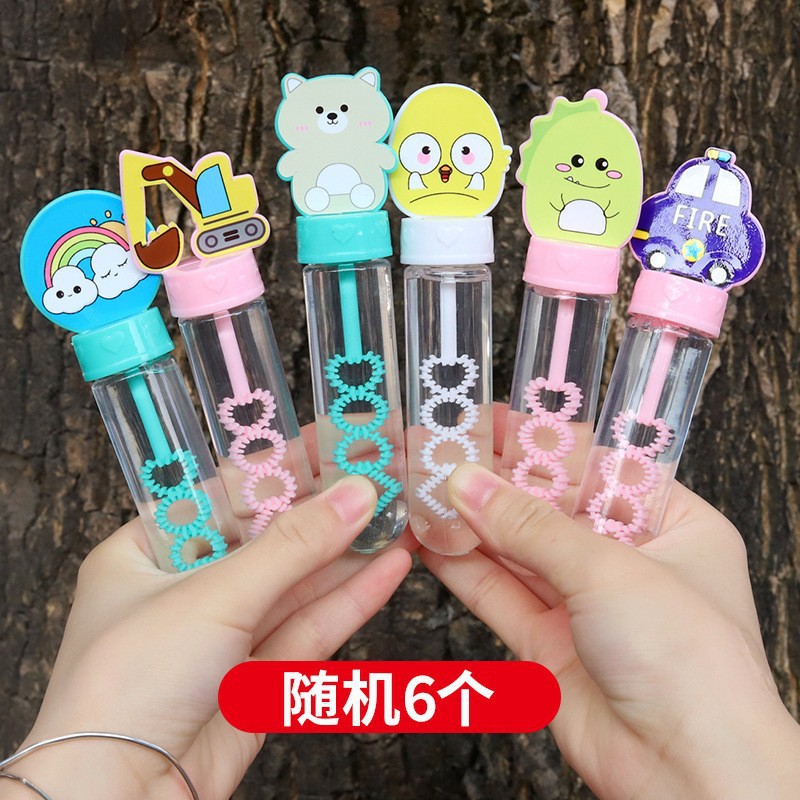 Barras de burbujas para niños pequeños juguetes de burbujas al aire libre regalos festivos de bodas parques empujar mercado nocturno mayorista