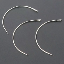 弧形针弯针公仔手缝曲线型针修补皮革沙发垫转角针修鞋针缝纫钢针