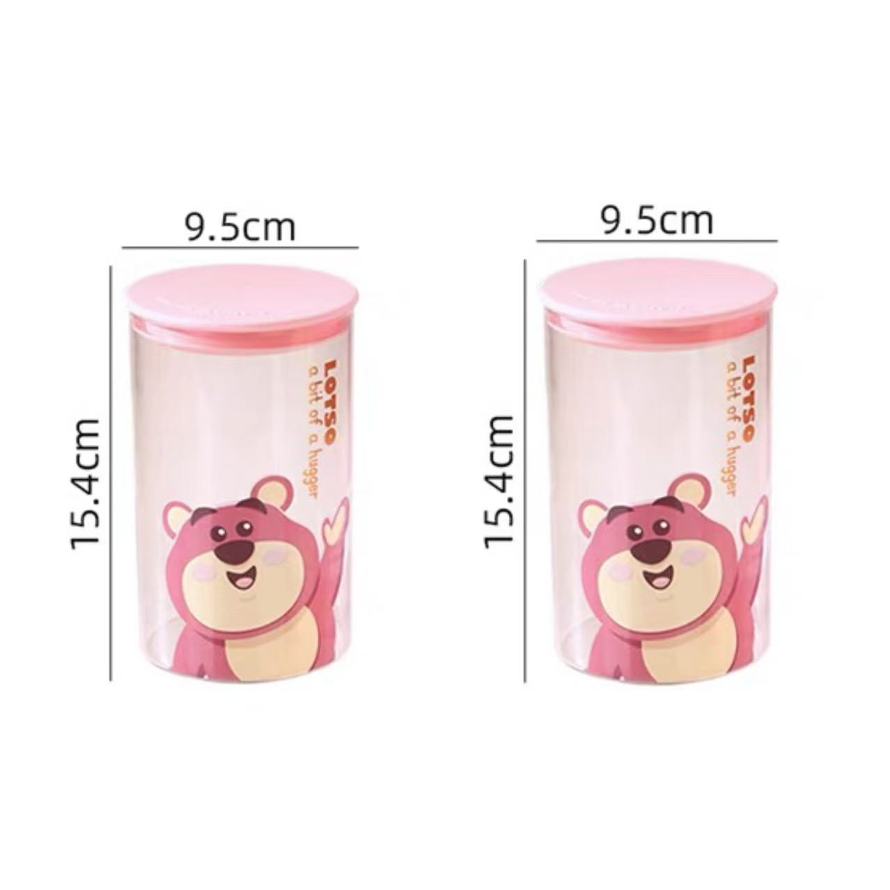 Tarro hermético pequeño-Strawberry Bear-2 piezas (sin caja de regalo)