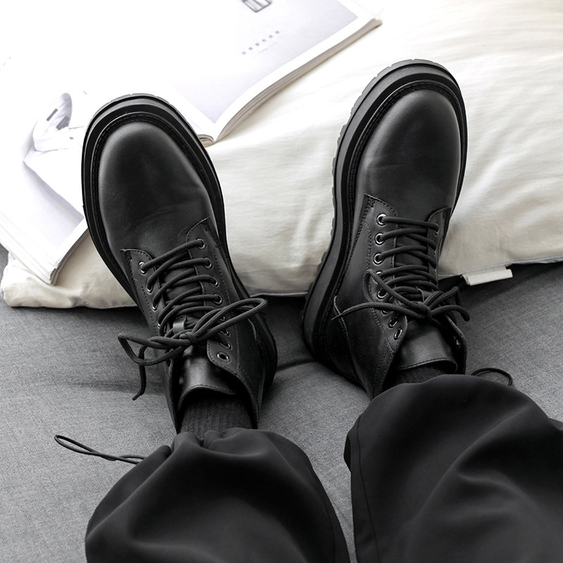 2022 autumn and winter New Martin boots men's thick sole