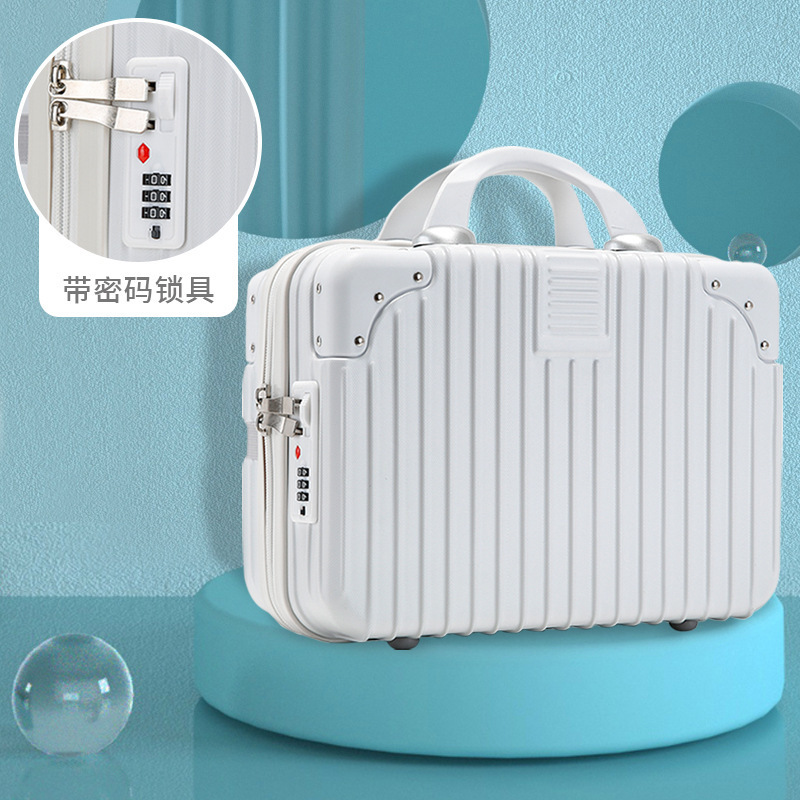 Carry-On Suitcase 14inch 16inch Cosmetic Case Gift Box Small Mini Travel Password Lock Box Storage Bag Carry-On Suitcase 14inch 16inch Cosmetic Case Gift Box Small Mini Travel Password Lock Box Storage Bag