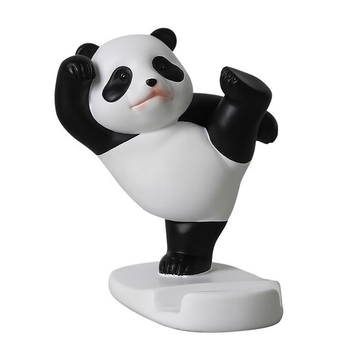 Cute creative panda mobile phone holder small ornaments desktop home iPad tablet support decorations as gifts