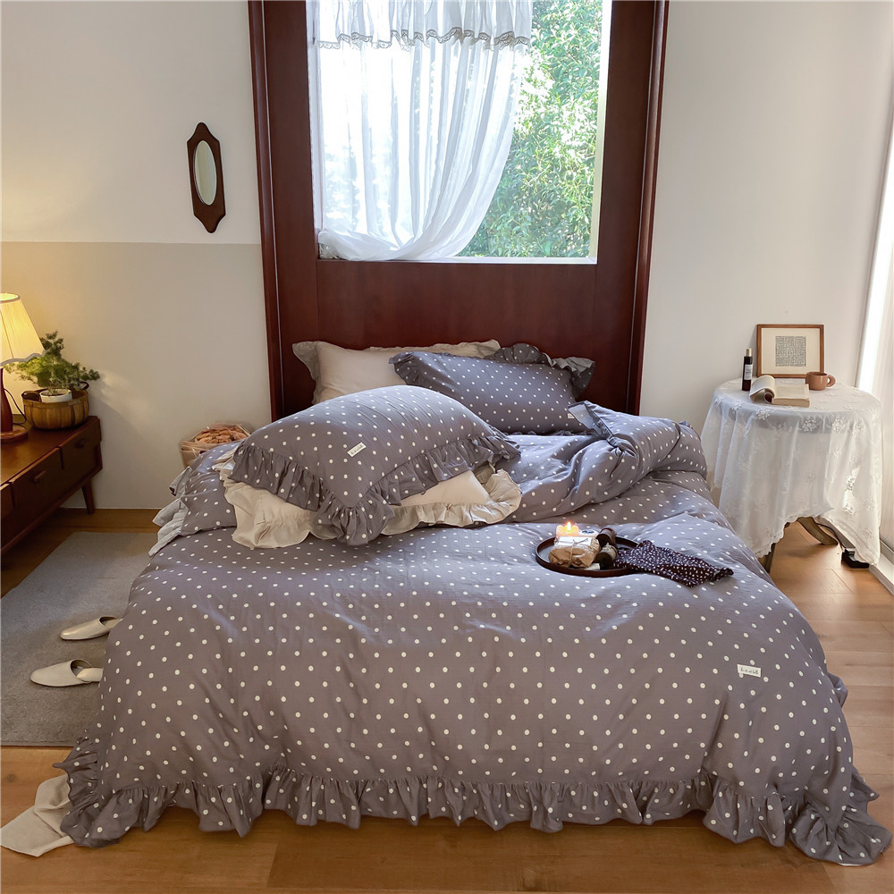 Cz 레이스 더블 레이어 원사-웨이브 포인트 페어리 퍼플