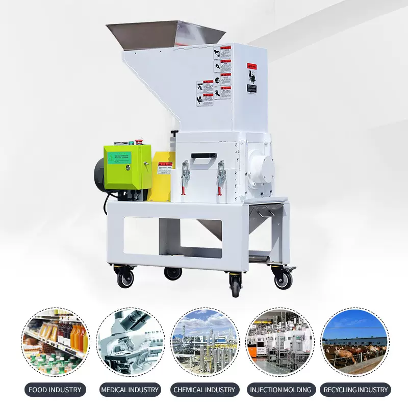 机边粉碎机注塑边角料水口料破碎回收机工业慢速强力塑料粉碎机