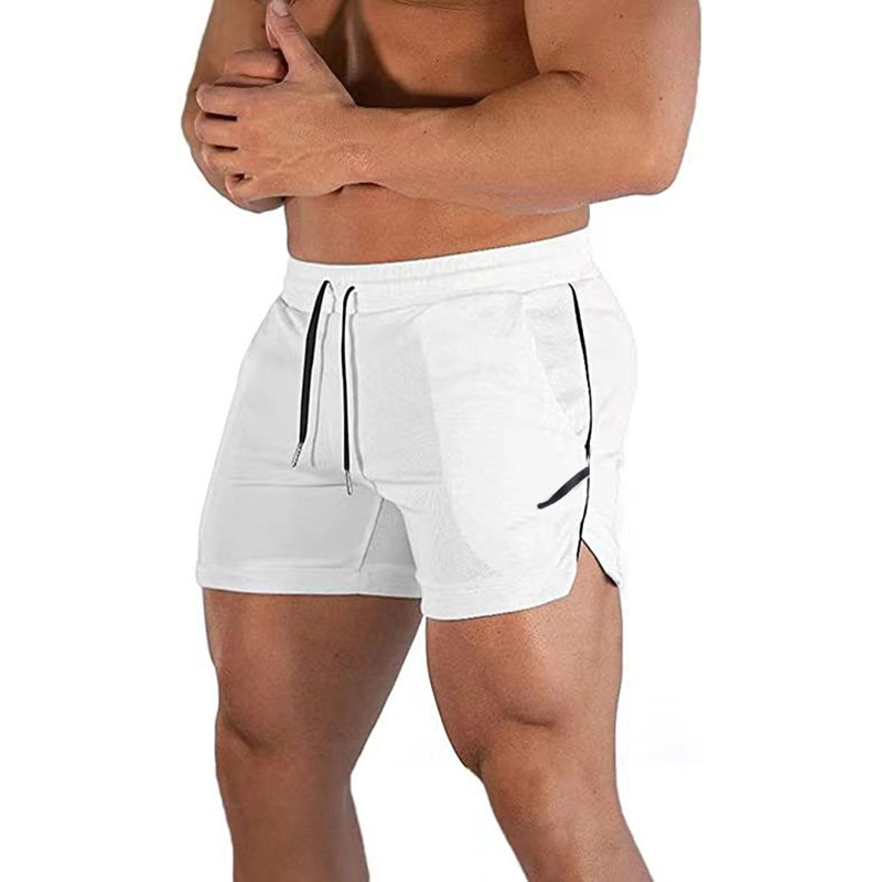 Muscle Fitness Sports Shorts Thin Mesh Quick Drying Casual Running Breathable Capris Men's_voghion.com