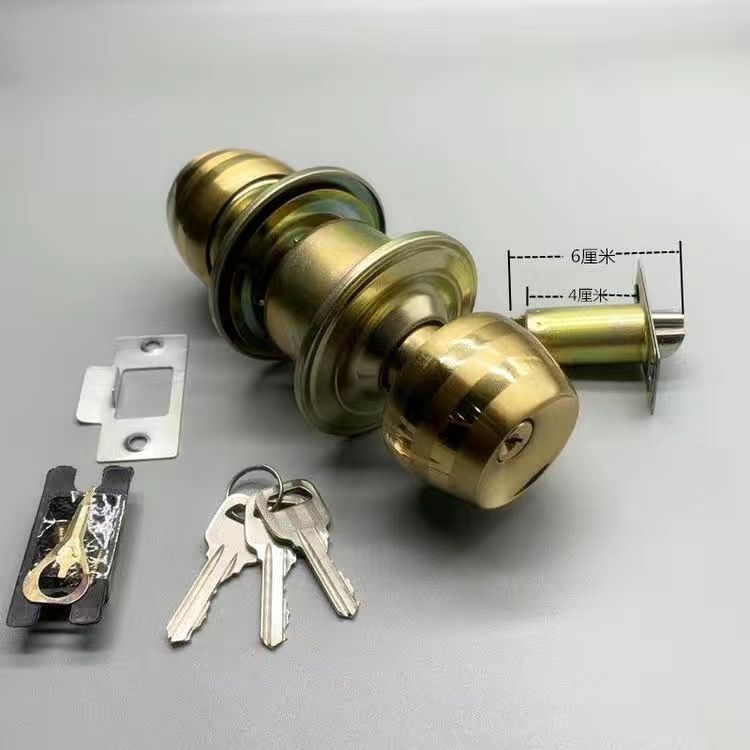Cerradura de puerta de la habitación cerradura de bola cerradura de puerta de madera cerradura de puerta de ingeniería barato dormitorio baño cerradura redonda
