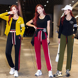 婷姿媄 Осенний спортивный комплект для отдыха, костюм, кардиган для взрослых