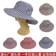 女款大檐帽子春夏防晒渔夫帽户外遮阳帽旅行帽登山太阳帽百搭新款