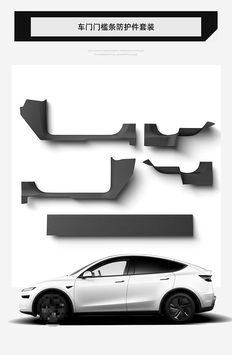 Anti-Kick Pad Protector for Tesla Model Y 25 Refreshed Front/Rear Door Sill