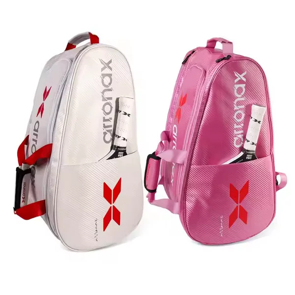Cross-border 2025 New PU Waterproof Tennis Bag Men's and Women's Outdoor Sports Bag Large Capacity Shoulder Portable Peak Ball Bag