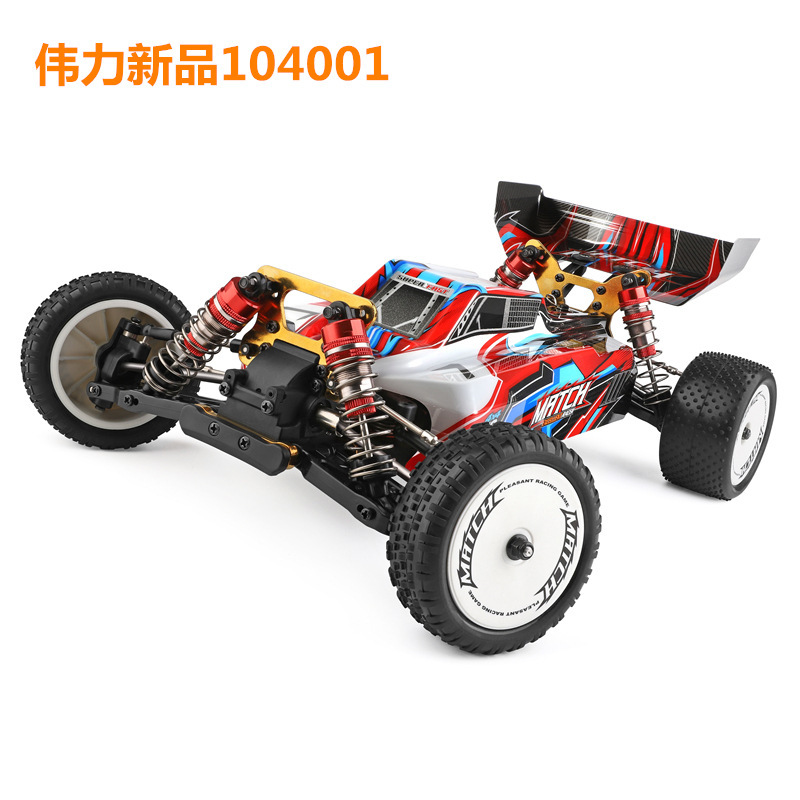 Weili 104001 electric four-wheel drive racing car 1:10 cross-border e-commerce package off-road high-speed model RC desert short card