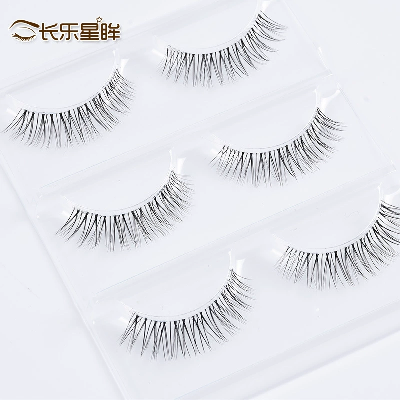 Three dimensional false eyelashes, soft nude curling softener, 3D