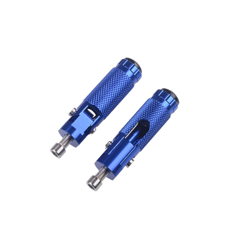 Motorcycle Accessories Foldable Footrests Modified Universal Foot Pegs Aluminum Alloy Foot Pedal Anti-Fall Model with Anti-Fall Design