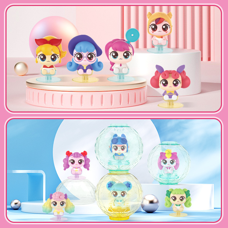 素晴らしいかわいい魔法の鍵、かわいい 2 バンプ人形クリスタルボールブラインドボックスフィギュア装飾品誕生日ギフト|undefined
