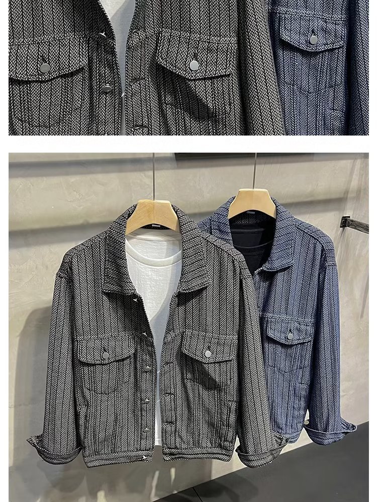 Men's Clothing foam jacket trendy handsome men's design tops autumn clothes_voghion.com